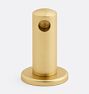 Modern Gallery Rail, 1-1/2" - End Post - Aged Brass