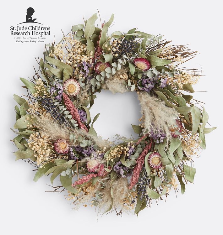 Velvet Petal Dried Wreath