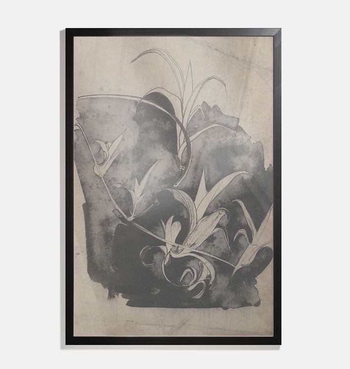 Branch with Young Shoots Framed Reproduction Wall Art Print 10"x14" by Carel Adolph Lion Cachet