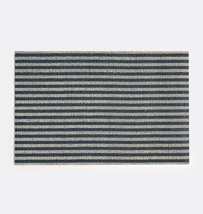 Chilewich Breton Stripe Doormat, 18" x 28" - Coast