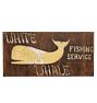 Handpainted "White Whale Fishing Service" Sign