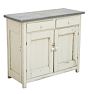 Vintage Sideboard with Galvanized Steel Top