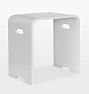 Sottile Solid Surface Bench - Gloss White