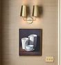 Ansel Double Sconce, Metal Shade