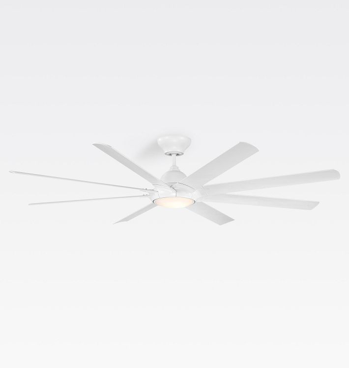 Hydra LED Ceiling Fan, Matte White