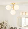 Allenglade Semi-Flush Mount, 6&quot; Shades