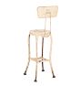 Steel Stool With Backrest By Toledo Metal Furniture Co. Circa 1920S