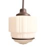 Vintage Art Deco Dual Opacity Pendant