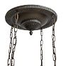 Vintage Classical Revival Cluster Chandelier with Prismatic Shades