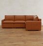 Roswell Leather 4-Piece Sectional Sofa
