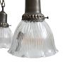 Vintage Classical Revival Cluster Chandelier with Prismatic Shades