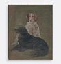 Two Dogs Framed Reproduction Wall Art Print 16"x20" by Unknown Artist