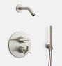 Blair Thermostatic Shower Set with Handshower, Brushed Nickel