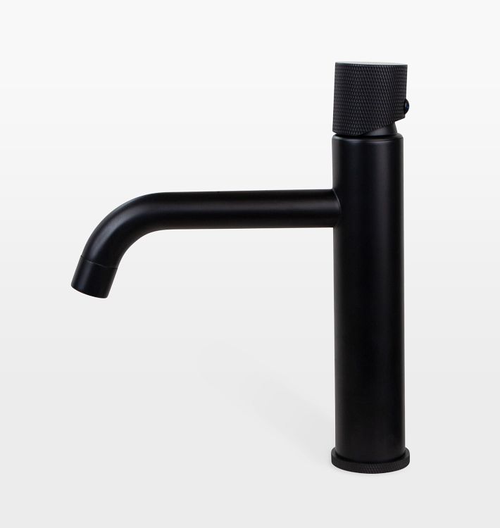 Monterey Bath Faucet Monohole Vessel Deck Lever Handle Concretti Black
