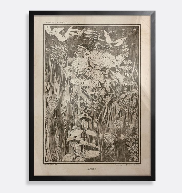 Zoomer Framed Reproduction Wall Art Print, 18" x 24" - Black Finished Wood Frame with Acrylic Glaze