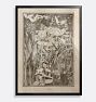 Zoomer Framed Reproduction Wall Art Print, 18" x 24" - Black Finished Wood Frame with Acrylic Glaze