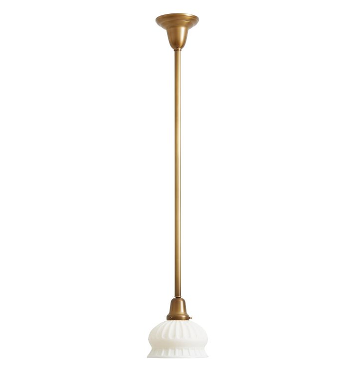 Pendant with Vintage Revival Pressed Glass Shade