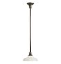 Pendant with Vintage Glass Down Shade