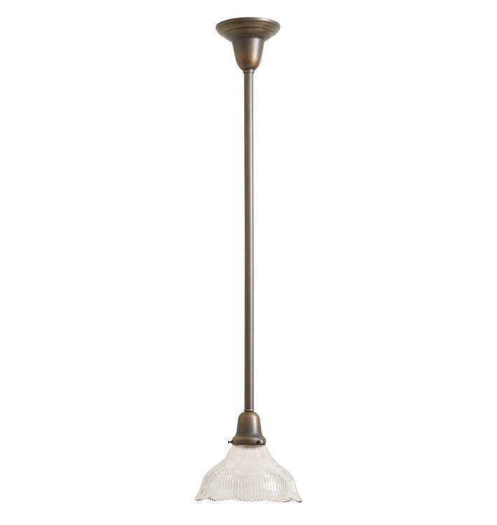 Pendant with Vintage Clear Glass Down Shade