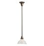Pendant with Vintage Clear Glass Down Shade
