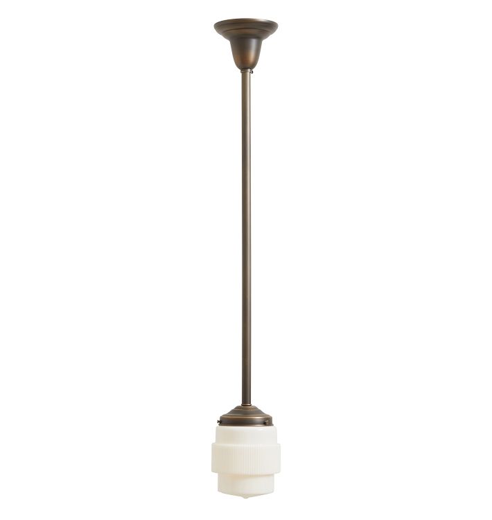 Pendant with Vintage Art Deco Shade