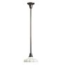 Pendant with Vintage Opaque Glass Down Shade