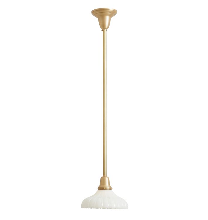 Pendant with Vintage Sheffield Opal Glass Shade
