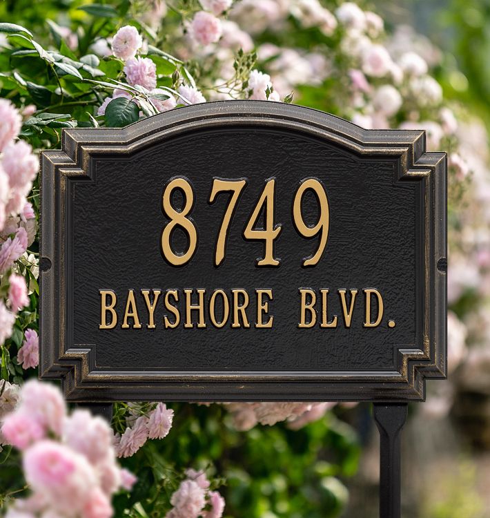 Brockman Personalized Address Plaque