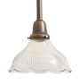 Pendant with Vintage Clear Glass Down Shade