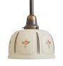 Pendant with Vintage Embossed Painted Shade