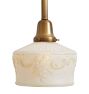 Pendant with Vintage Textured Ornate Shade