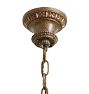 Vintage Classical Revival 6-Light Bare-Bulb Chandelier
