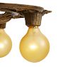 Vintage Classical Revival 6-Light Bare-Bulb Chandelier