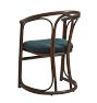 Set of 4 Vintage Midcentury Dutch Bentwood Dining Chairs with Upholstered Seat