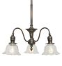 Vintage Victorian 3-Light Chandelier