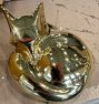 OPEN BOX: Solid Brass Animal Doorstop