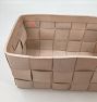 OPEN BOX: Woven Leather Basket Collection