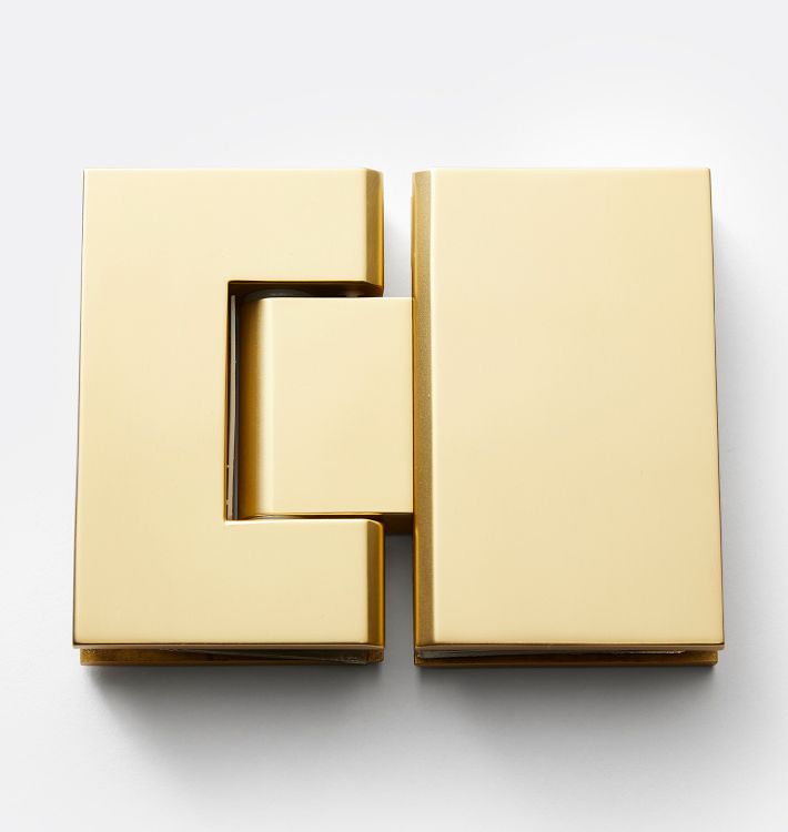 Colcom 8501 & 8501R Glass To Wall Shower Door Hinge Polished Gold Adjustable