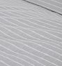 White Float Stripe Organic Duvet