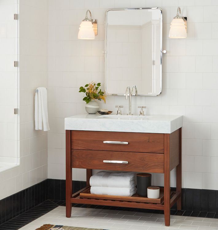 Waterhouse Cross Handle Widespread Bathroom Faucet