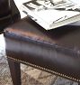 Clinton Leather Ottoman