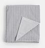 White Float Stripe Organic Duvet