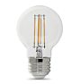 FEIT LED filament G16.5 Clear 5.5W 60We Bulb 2 Pack, Title 20 Compliant - Standard Base