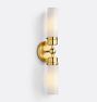 Open Box: Howe Double Tube Wall Sconce Aged Brass