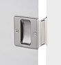 Pocket Door Pull, Passage - Brushed Nickel
