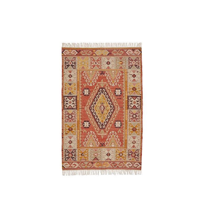 OPEN BOX: Cleary Indoor/Outdoor Flatweave Rug, Cleary Rust - 3' x 5'