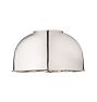 Nina 18in Dome Shade, Polished Nickel