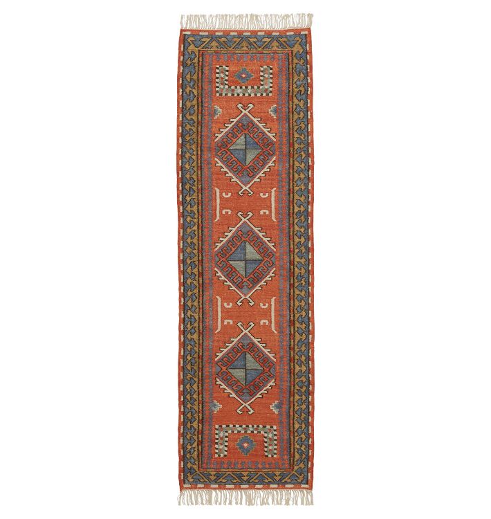 OPEN BOX: Buckman Flatweave Rug, Coral - 2-1/2' x 9'