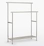 OPEN BOX: Riley Standing Towel Rack, Polished Nickel