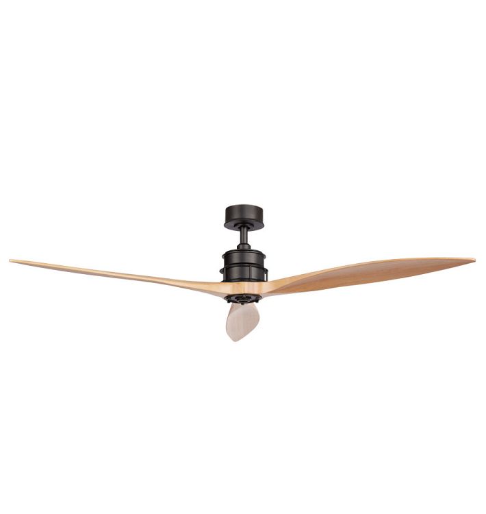 OPEN BOX: Falcon Ceiling Fan, Matte Black & Natural Blade